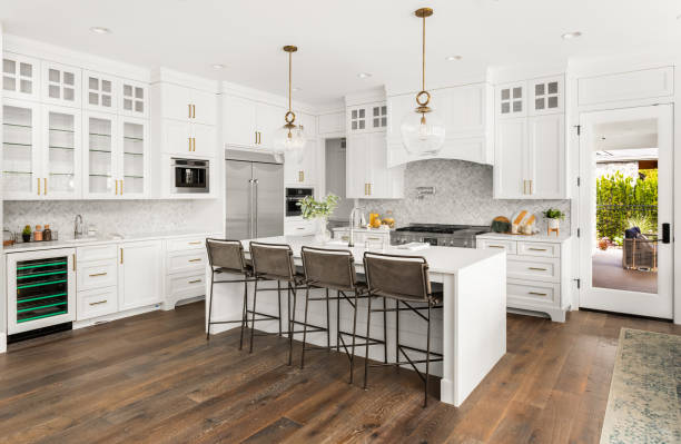 LVP kitchen floor Cushing