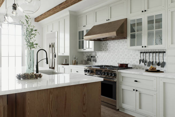 Hardwood kitchen floor Cushing